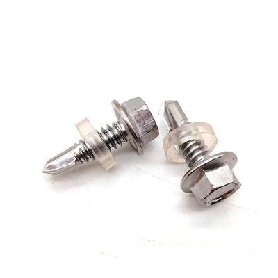 SS304 Self Tapping Drilling Screws 150mm Length Carburized Layer