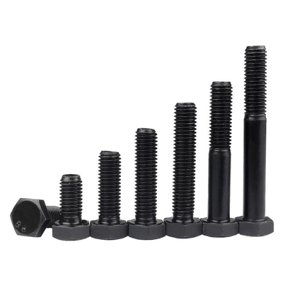 8.8 12.9 Grade M6-M36 M10 Black Hex Bolt Nut Washer DIN933 ZINC Plain Finish
