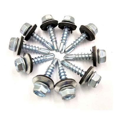 EPDM Hex Head Self Drilling Decking Zinc Plated Screws