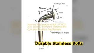 Durable Stainless Bolts ISO9001 Corrosion Resistant