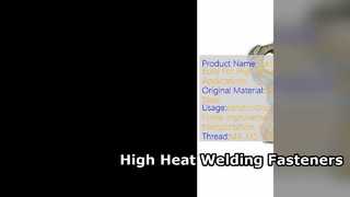 High Temp Welding Nuts Bolts 316 Stainless Steel
