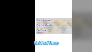 Durable Stainless Steel Self Tapping Screws